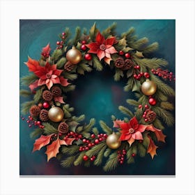 Christmas Wreath 2 Canvas Print