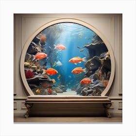 Aquarium In A Room Canvas Print