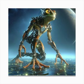 Alien Frog Canvas Print