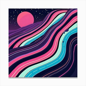 Psychedelic Landscape 3 Canvas Print