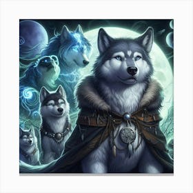 Luno the Alpha wolf Canvas Print