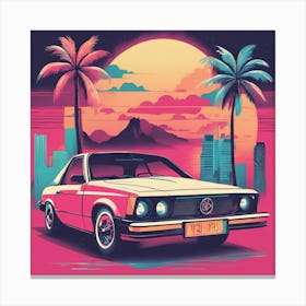 80s retro Canvas Print