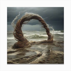Land-Art, Stormy Sea Canvas Print