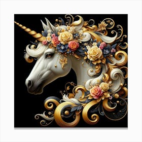 Unicorn Head Canvas Print