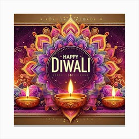 Happy Diwali Images Templates Design S (2) Canvas Print