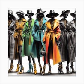 Fashion Illustration Canvas Print