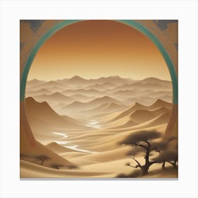 Desert Landscape Canvas Print