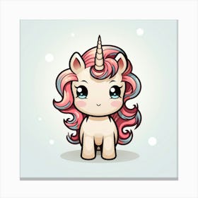 Cute Unicorn 197 Canvas Print