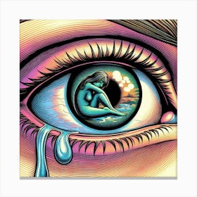 Eye Of A Woman Canvas Print