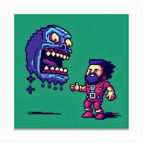 Pixel Art 1 Canvas Print