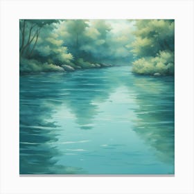 Into the water River In The Wood wall Canvas Print