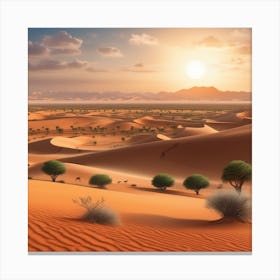 Desert Landscape 111 Canvas Print