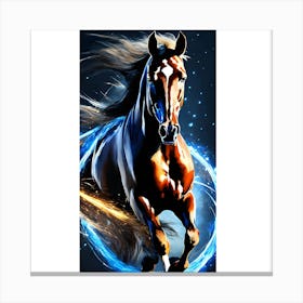 Horse Running Canvas Print