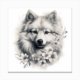 Love puppy drawing Canvas Print