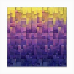 Abstract purple and yellow Canvas Print