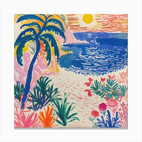Seaside Painting Matisse Style 2 Canvas Print