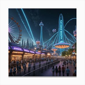 World Of Disneyland Canvas Print