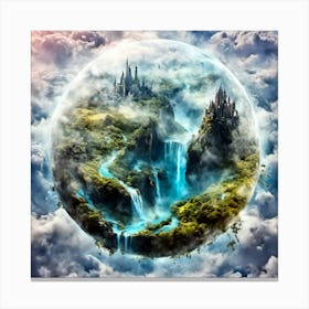 dreaming in the clouds Canvas Print