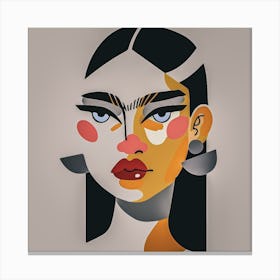 Face Of A Woman Canvas Print