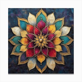 Lotus Flower Art Canvas Print