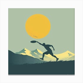 Frisbee Man Canvas Print