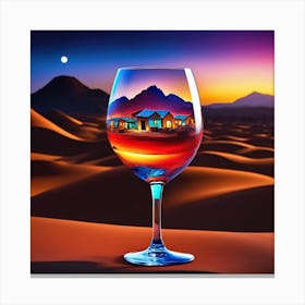 House In The Desert Canvas Print