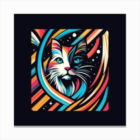 Cat In Space 1 Canvas Print