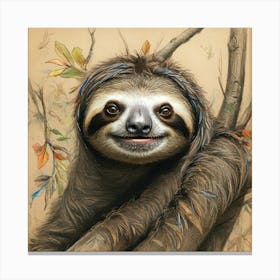 Sloth 57 Canvas Print