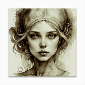 Girl In A Turban Canvas Print