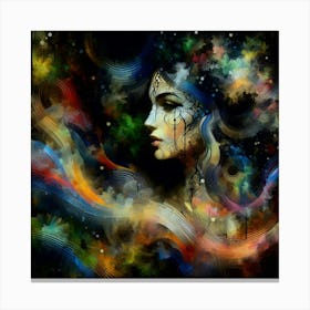 abstract women Canvas Print