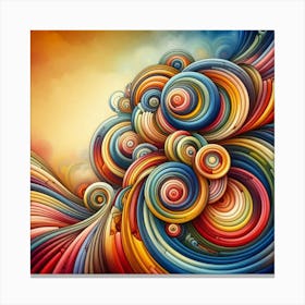 Abstract Swirls 2 Canvas Print