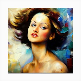 Portrait Of A Woman 4 Canvas Print