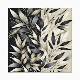 Bamboo leaves Canvas Print