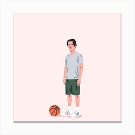 Basketball Ryan Square Canvas Print