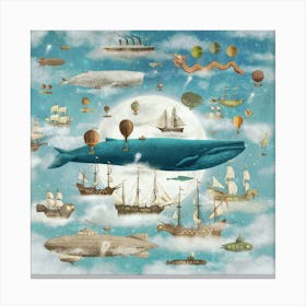 Ocean Meets Sky Book Art Canvas Print