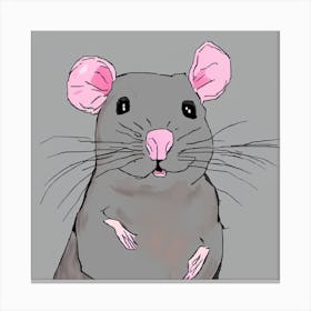 MSPaint Rat #2 Canvas Print