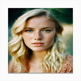 Freckled Girl Canvas Print