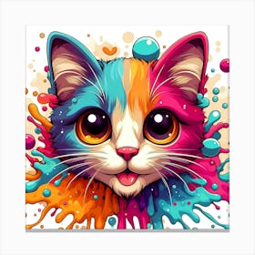 Creative Feline Cat Artwork 28 Canvas Print