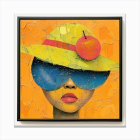 Woman In A Hat 1 Canvas Print