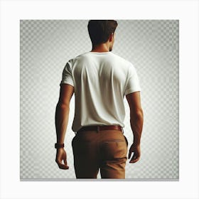 Man Walking Backwards Canvas Print