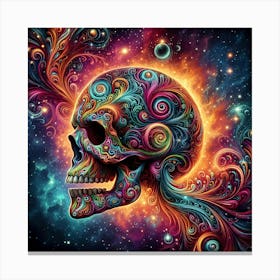 Psychedelic Skull 6 Canvas Print