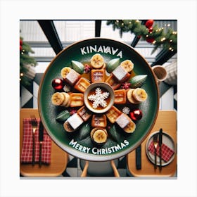 Christmas Waffle Canvas Print