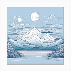 Winter Landscape Canvas Print