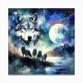 Creative Wild Animal Representation 78 Canvas Print