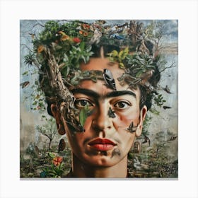 Frida Kahlo Environmental Campaigner Canvas Print