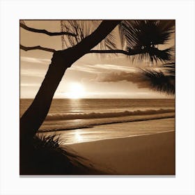 Sunset At The Beach 406 Canvas Print