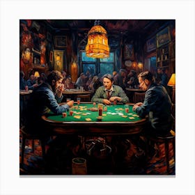 Poker Night Canvas Print