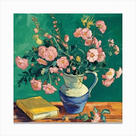 Flowers vibrant design Oleanders, Vincent Van Gogh Dining Room Art Print Canvas Print