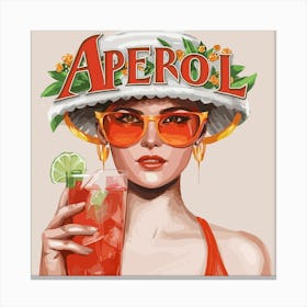 Aperol Spritz Orange - Aperol, Spritz, Aperol spritz, Cocktail, Orange, Drink 34 Canvas Print