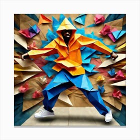 Origami Man 1 Canvas Print